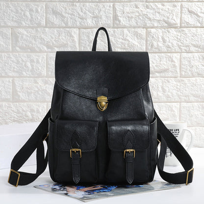 Cowhide Vintage Backpack