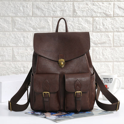 Cowhide Vintage Backpack