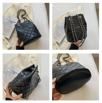 One-Shoulder Bucket Crossbody Bag