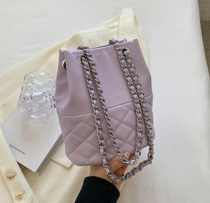 One-Shoulder Bucket Crossbody Bag