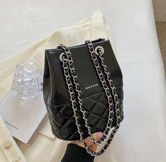 One-Shoulder Bucket Crossbody Bag