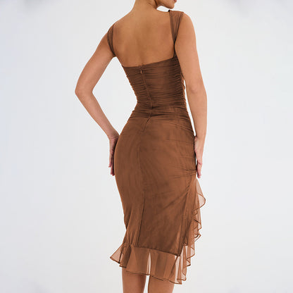 Slim Sleeveless Dress Skinny Fit