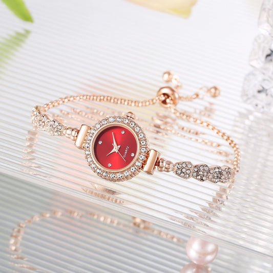 Luxury Gold Watch Fine Strap Bracelet Style Ladies