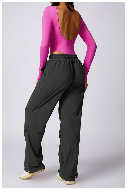 Women's Corset Long Sleeve Yoga Bodysuit