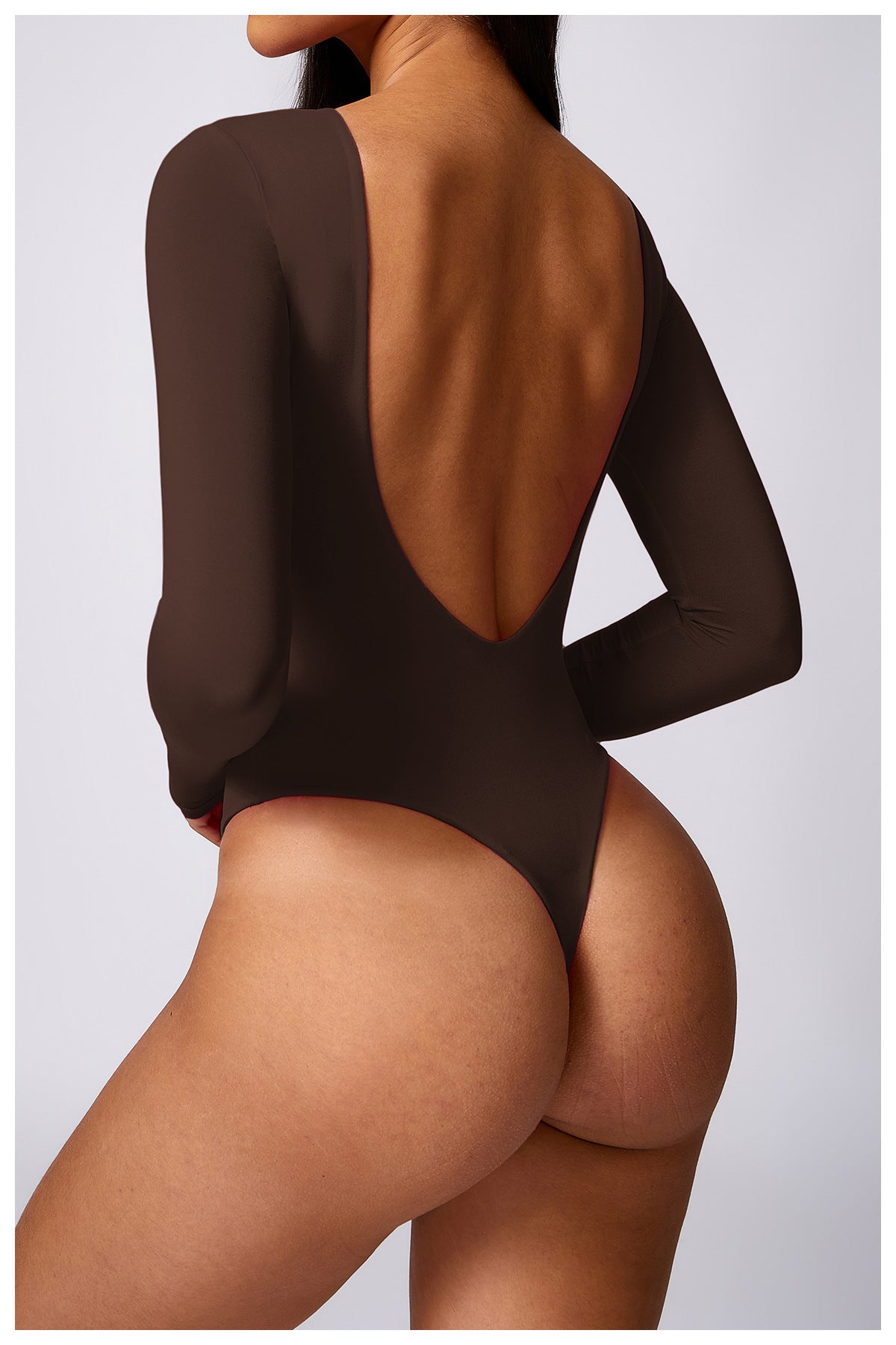Women's Corset Long Sleeve Yoga Bodysuit