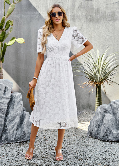 Halter Neck Dress Sleeveless Waist-Tie Short