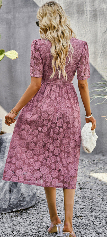 Halter Neck Dress Sleeveless Waist-Tie Short