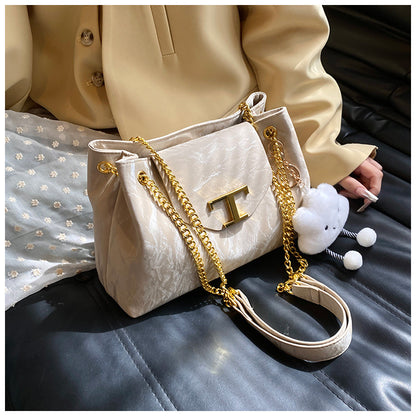 Versatile Double-Layer Tote Bag Large Capacity Handbag