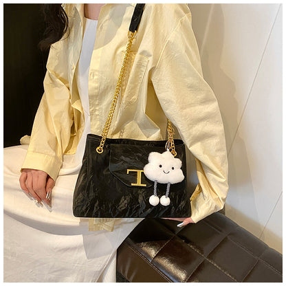 Versatile Double-Layer Tote Bag Large Capacity Handbag
