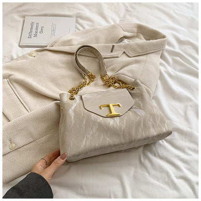 Versatile Double-Layer Tote Bag Large Capacity Handbag