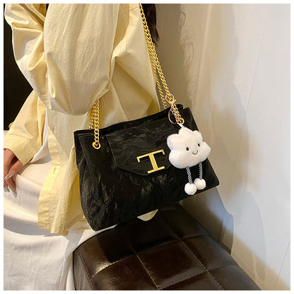 Versatile Double-Layer Tote Bag Large Capacity Handbag