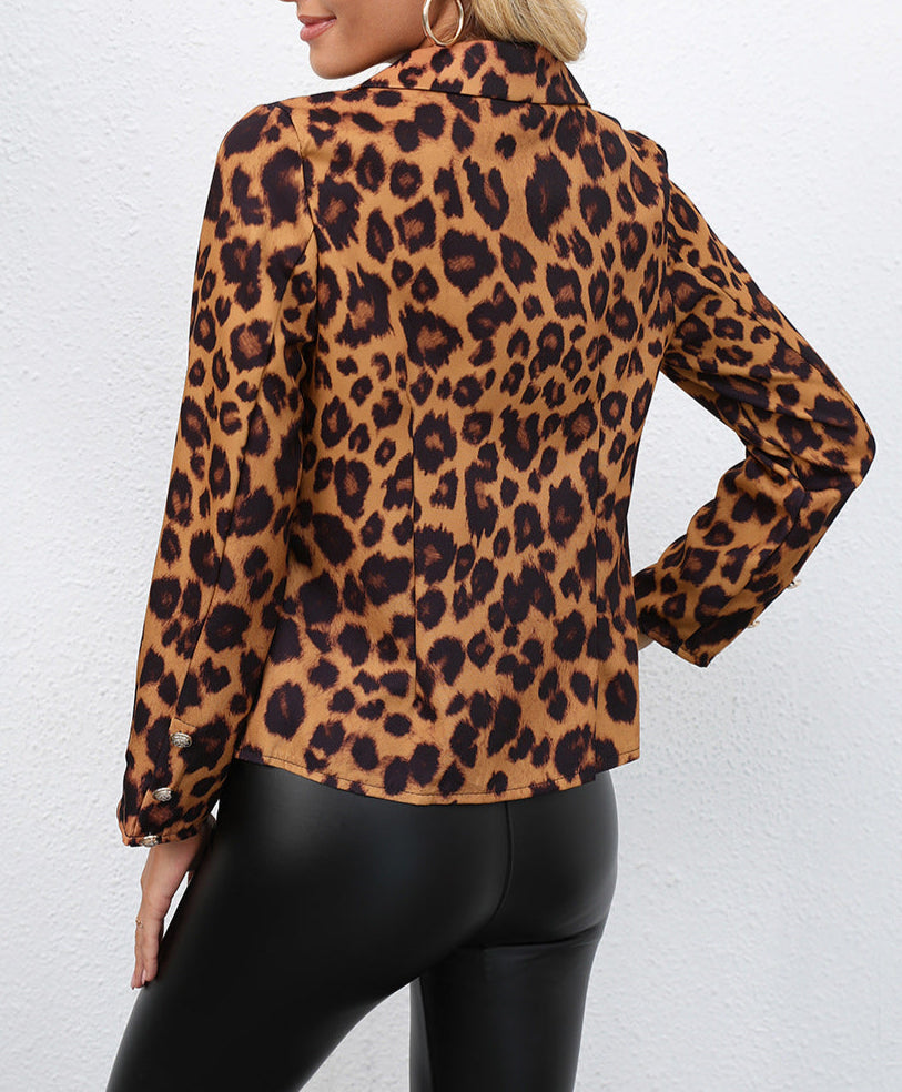 Lapel Fleece Jacket Long Sleeve Double-Sided