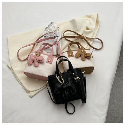 Stone Pattern Shoulder Messenger Bag