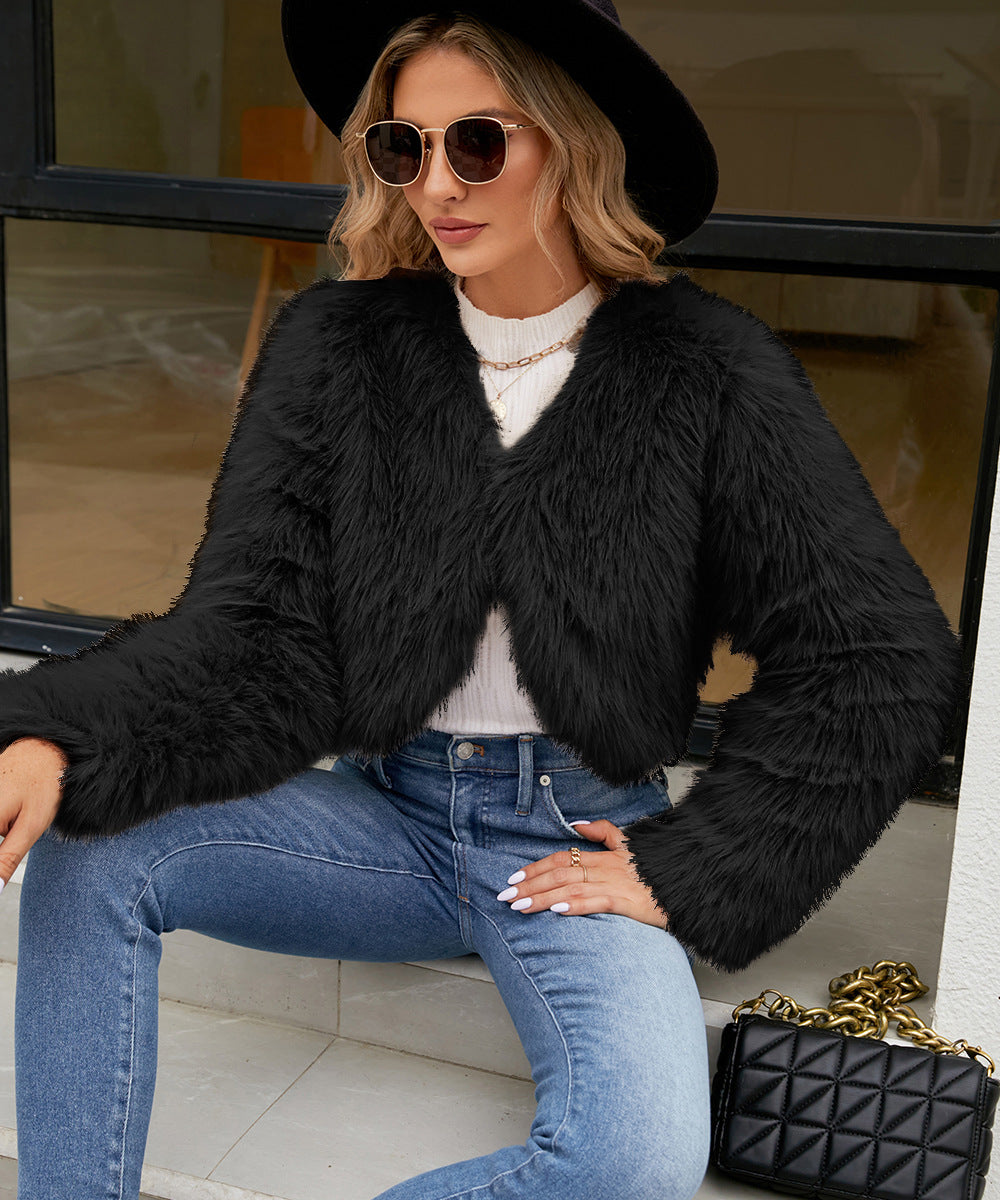 Fashion Fur Short Warm Jacket