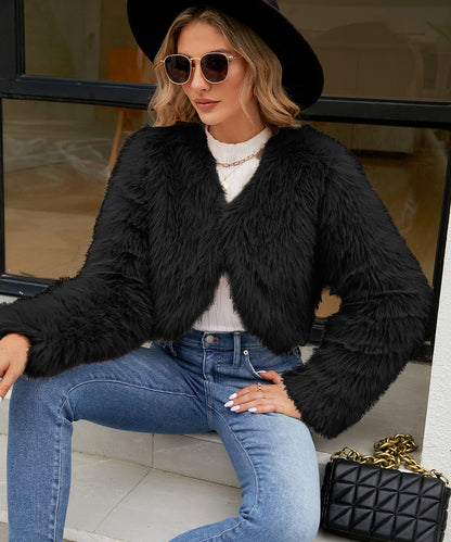 Fashion Fur Short Warm Jacket