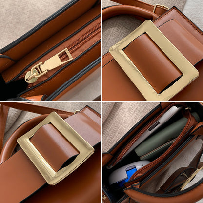 Leather One-Shoulder All-Match Fashion Tote
