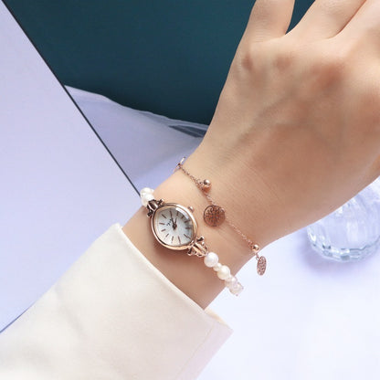 Pearl Mother-of-Pearl Bracelet Watch Elegant Niche Jewelry Timepiece