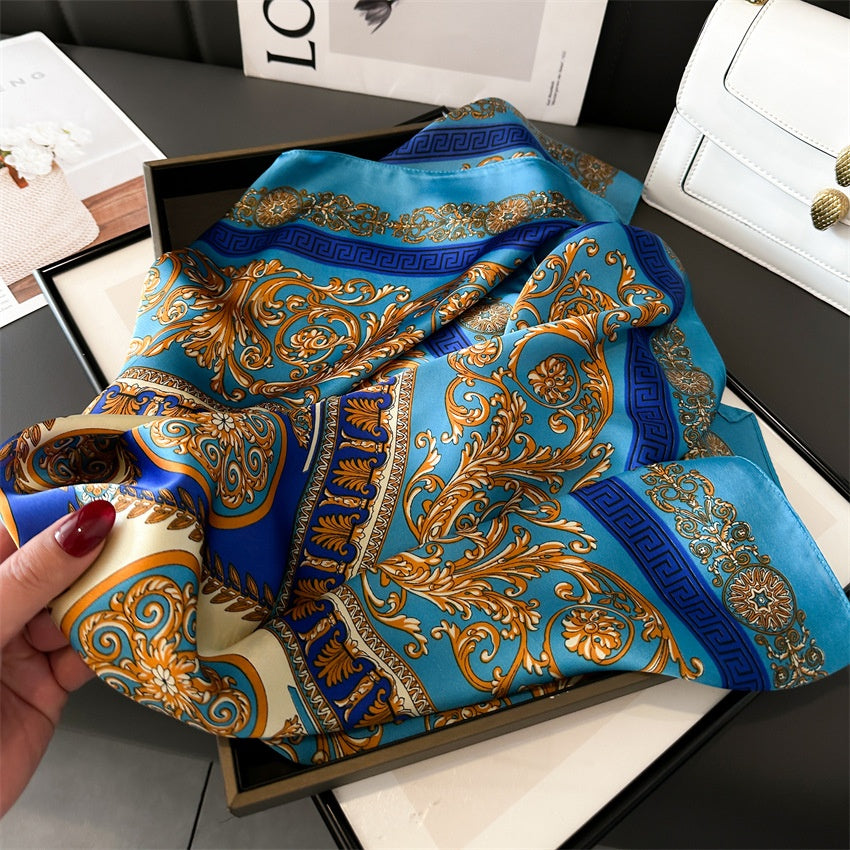 Light Luxury Silk Scarf – 70cm Elegant
