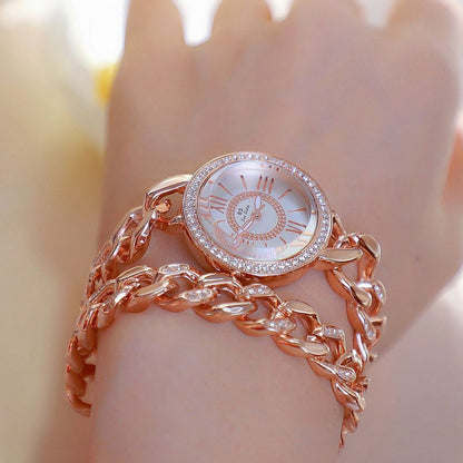 Bracelet Watch with Chain Decoration