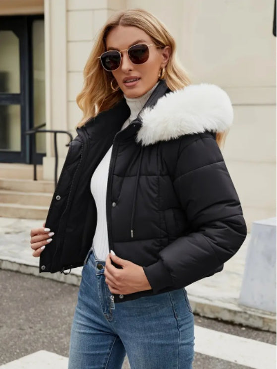 Chic Mint Puffer Jacket
