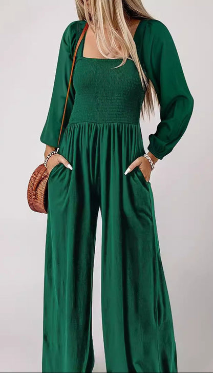 Wide-Leg Trousers Simple Style Pants