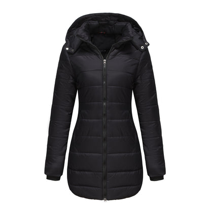 Waterproof Cotton-Padded Jacket Long Sleeve Warm Outerwear