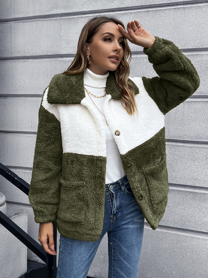 European And American Double Sided Plush Short Jacket