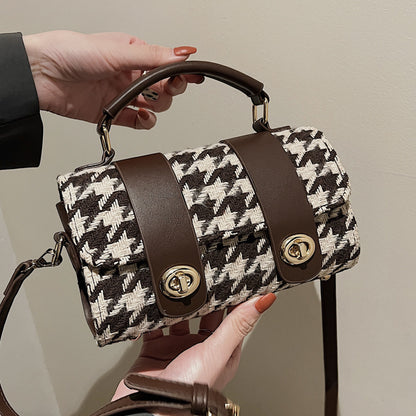 Houndstooth Bag for Daily Use