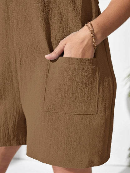Plus Size Camisole Jumpsuit with Pockets