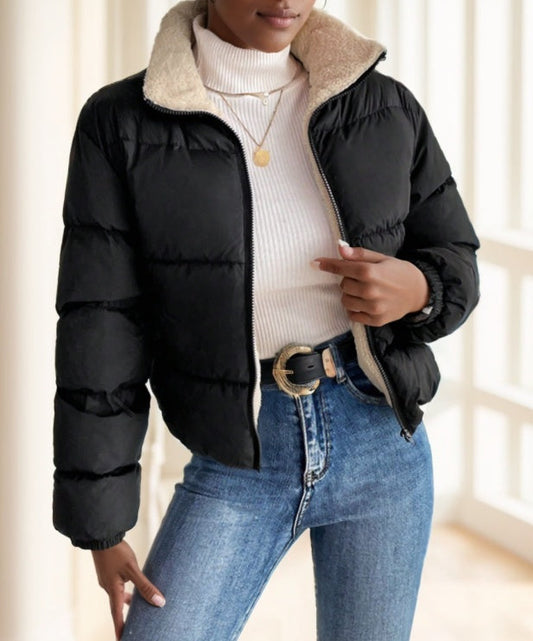 Frenchy Reversible Zip-Up Hooded Jacket