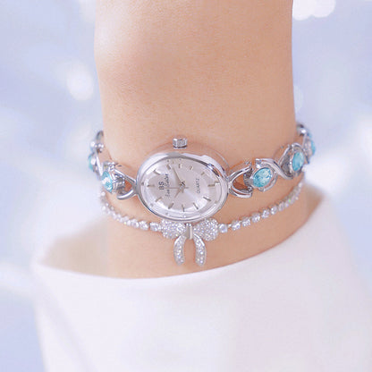 Oval Glacier Sapphire Watch Luxury Ice-Crushing