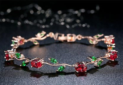 Plated Crystal Bracelet Elegant