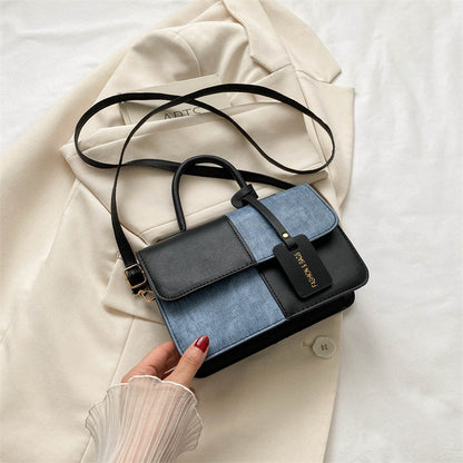 Trendy Stitching Shoulder Bag Portable