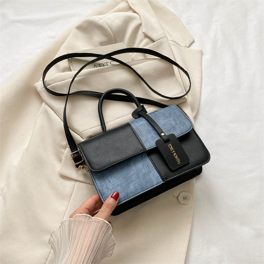 Trendy Stitching Shoulder Bag Portable