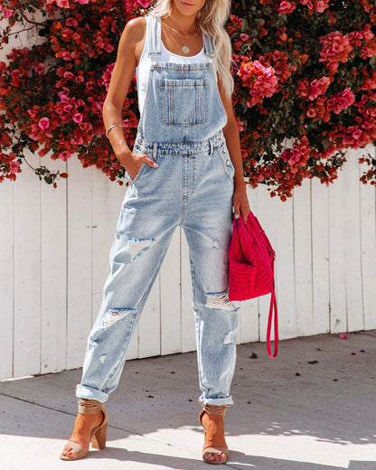 Combined Style Denim Jacket – Casual Cowboy Blue