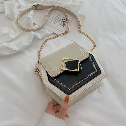Matte leather shoulder bag