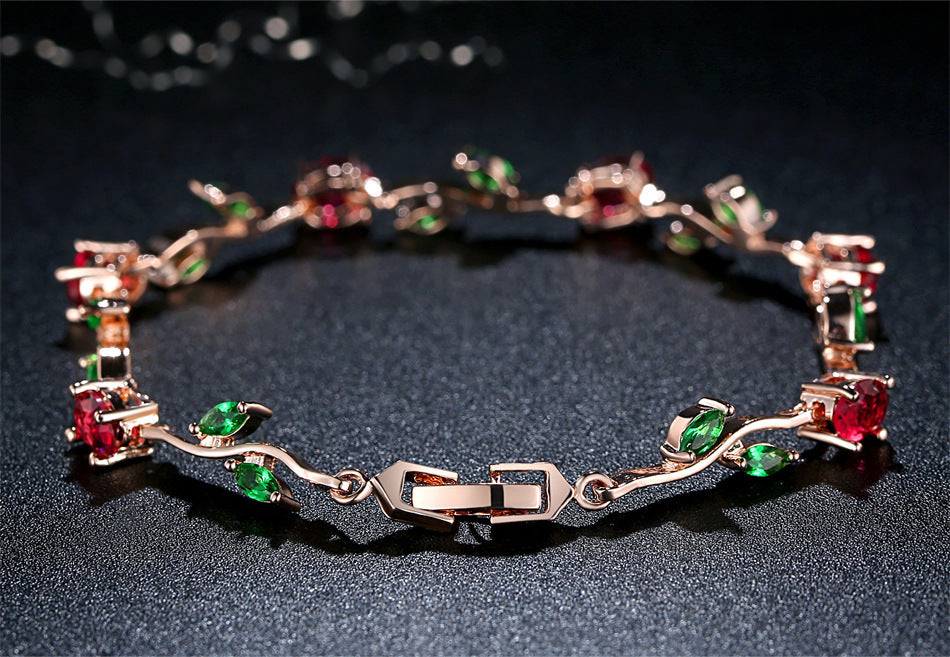Plated Crystal Bracelet Elegant