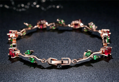 Plated Crystal Bracelet Elegant