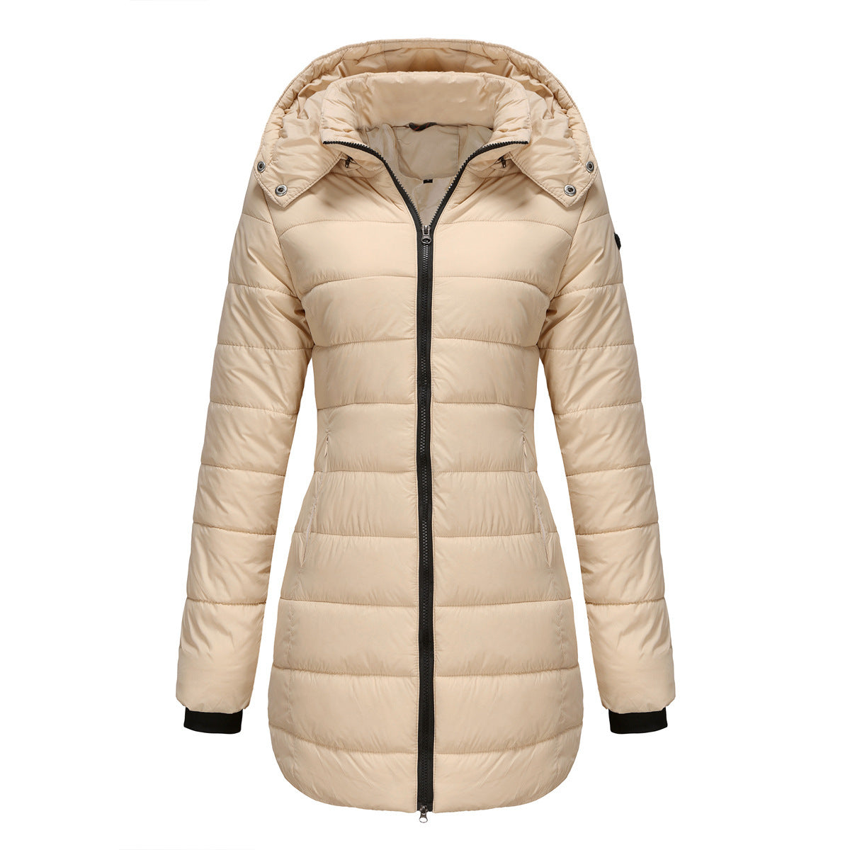 Waterproof Cotton-Padded Jacket Long Sleeve Warm Outerwear