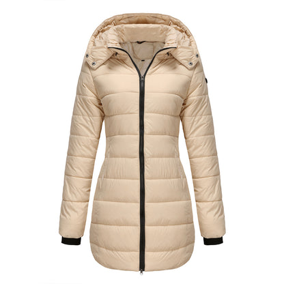 Waterproof Cotton-Padded Jacket Long Sleeve Warm Outerwear