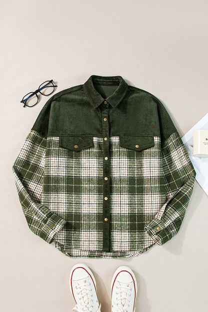 Color Contrast Patchwork Jacket Unique Special-Interest Outerwear