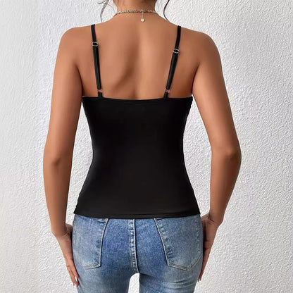 Off-the-Shoulder Sleeveless Cropped Tank Top Stylish Sling
