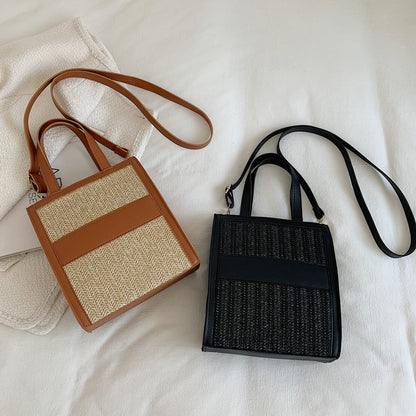 Simple Straw Bag Tote