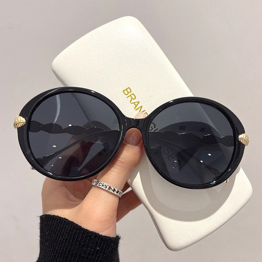 Concave Shape Retro Sunglasses UV Protection Shades