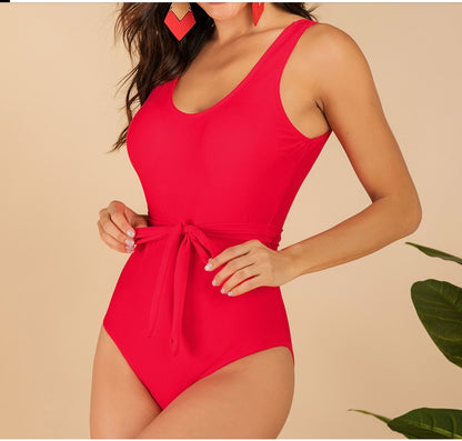 Printed Bikini Bodysuit One-Piece Swimsuit Monokini Beachwear