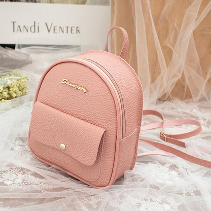 Small Shoulder Backpack Letter