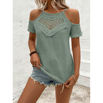 Hollow Out Lace Crochet Top