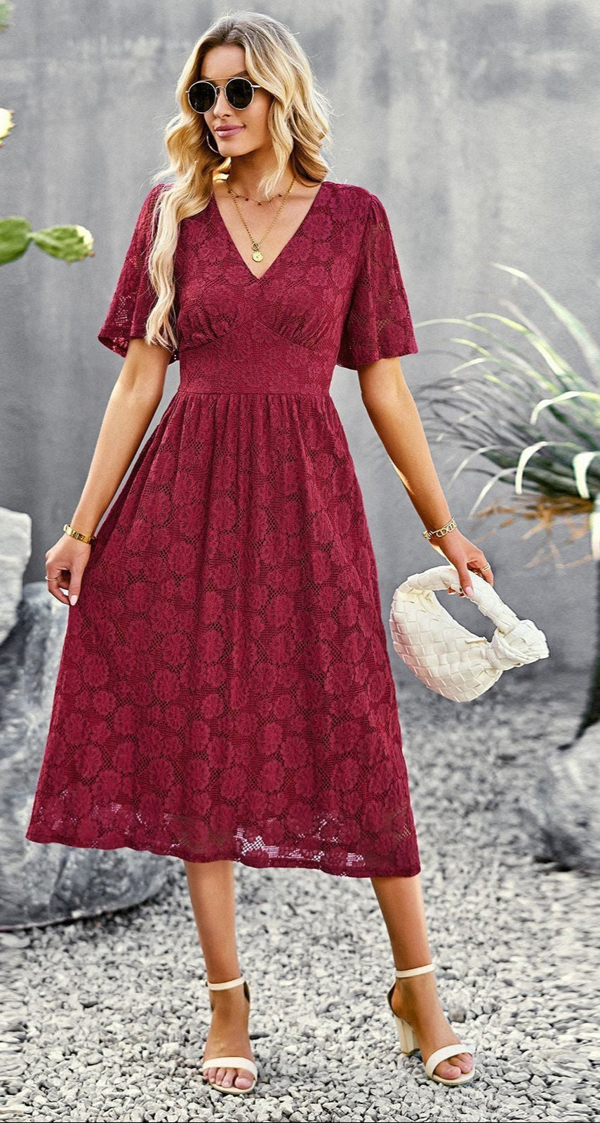 Halter Neck Dress Sleeveless Waist-Tie Short