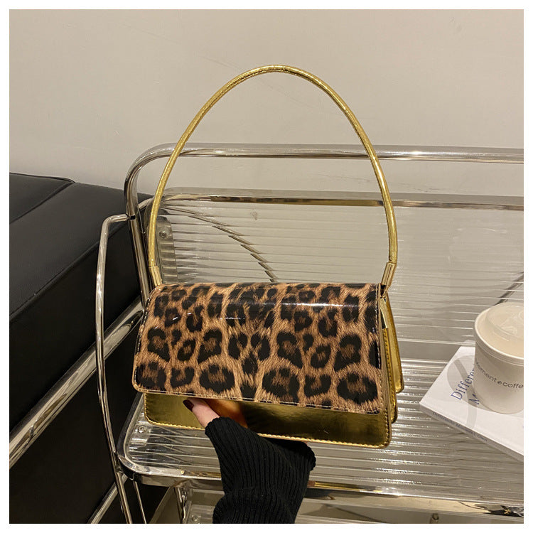 Leopard Print Shoulder Messenger Bag Trendy Special-Interest Tote