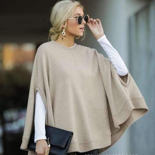 Bat Sleeve Knit Top – Loose Fit Sweater